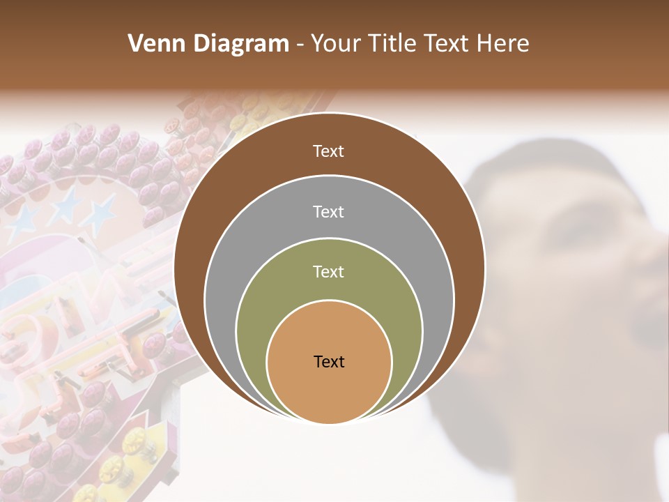 Positivity Young Woman Toffee Apple PowerPoint Template