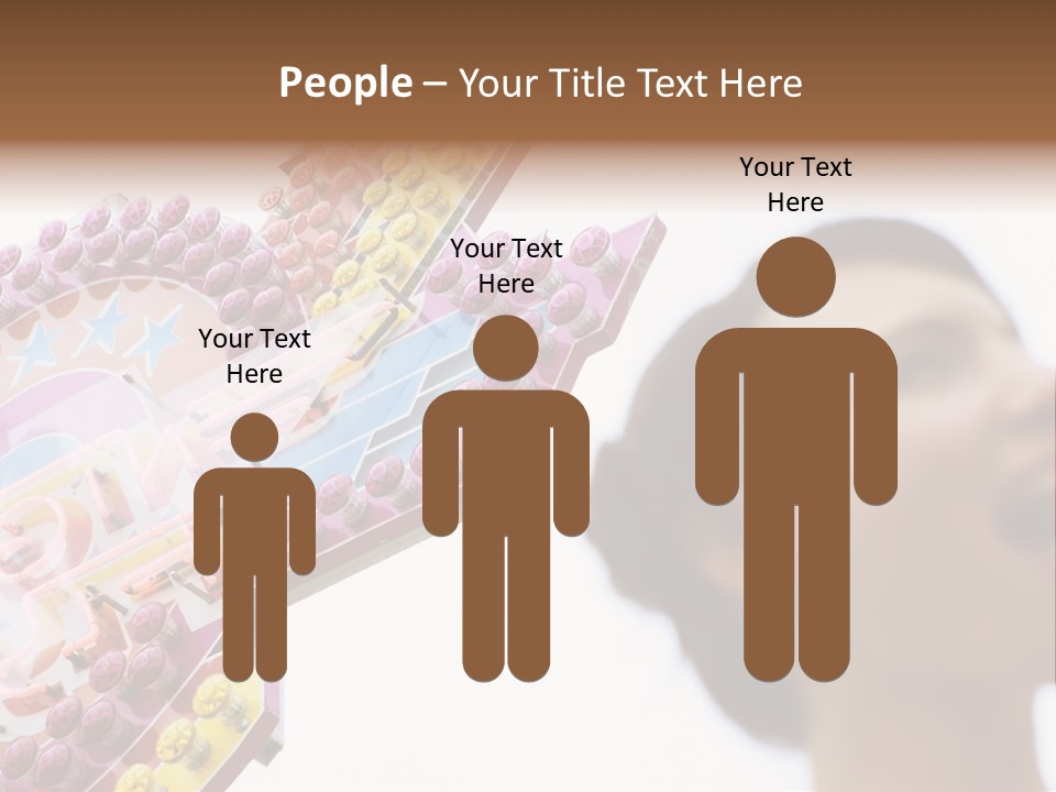 Positivity Young Woman Toffee Apple PowerPoint Template