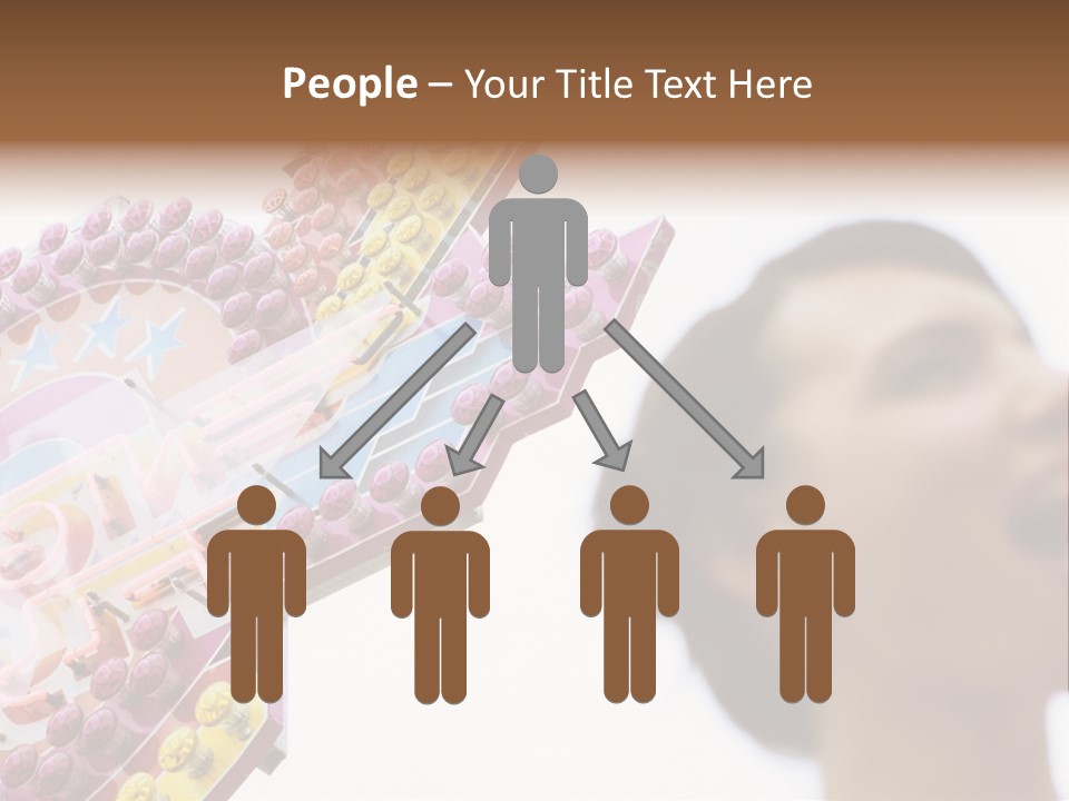 Positivity Young Woman Toffee Apple PowerPoint Template