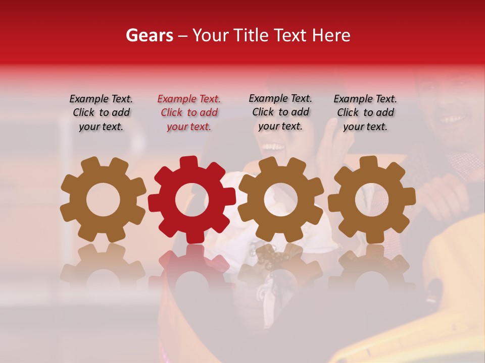 Event Outside Persons PowerPoint Template