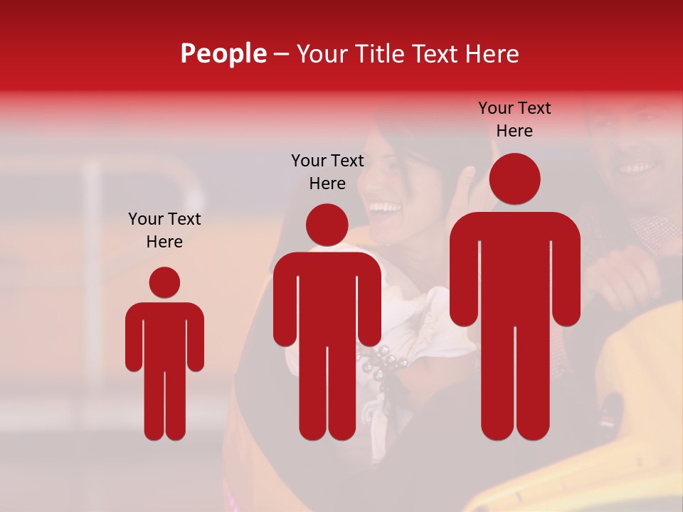 Event Outside Persons PowerPoint Template