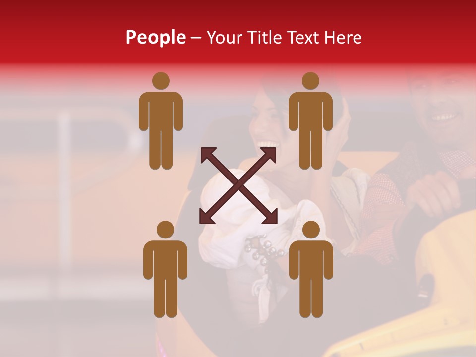 Event Outside Persons PowerPoint Template