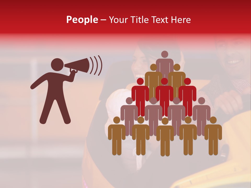 Event Outside Persons PowerPoint Template