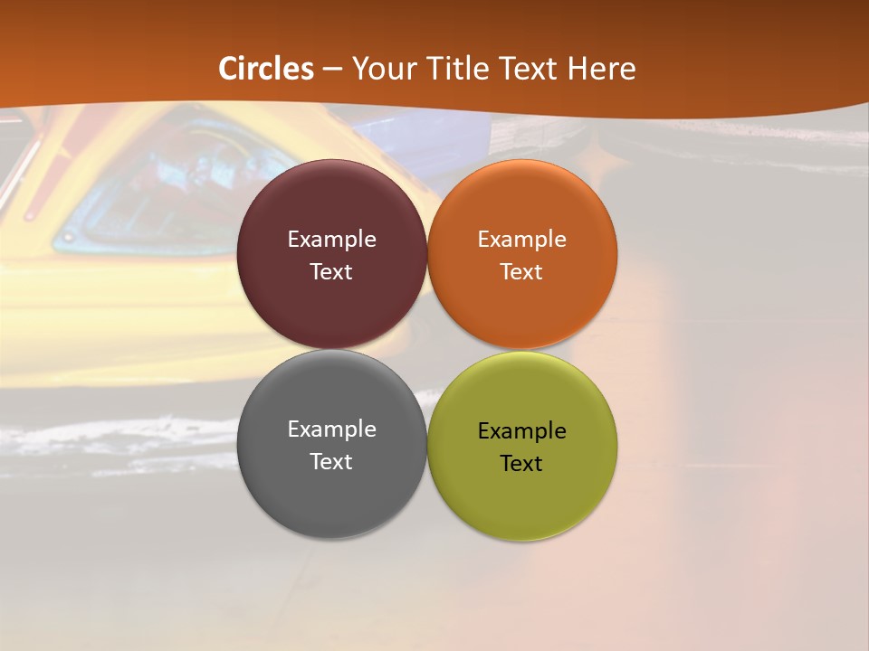 Outside Amusement Park Rides PowerPoint Template