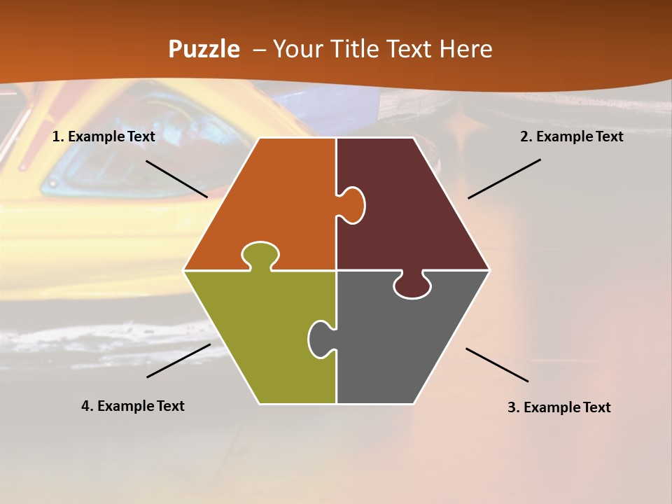 Outside Amusement Park Rides PowerPoint Template