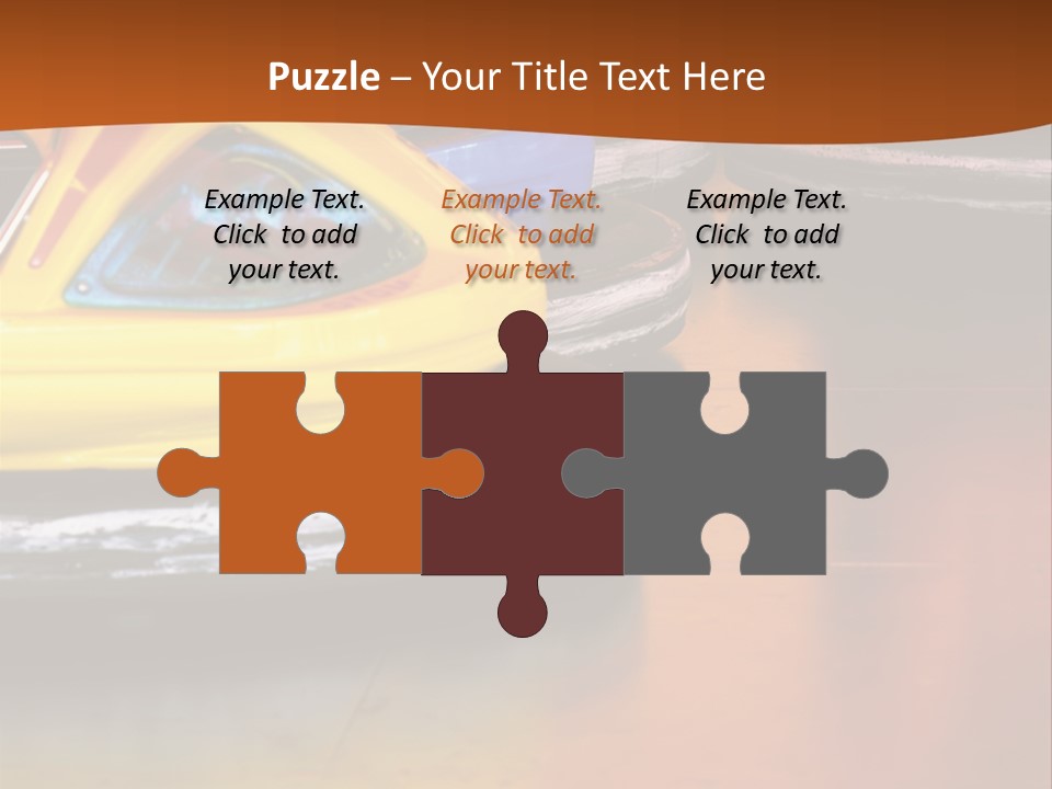 Outside Amusement Park Rides PowerPoint Template