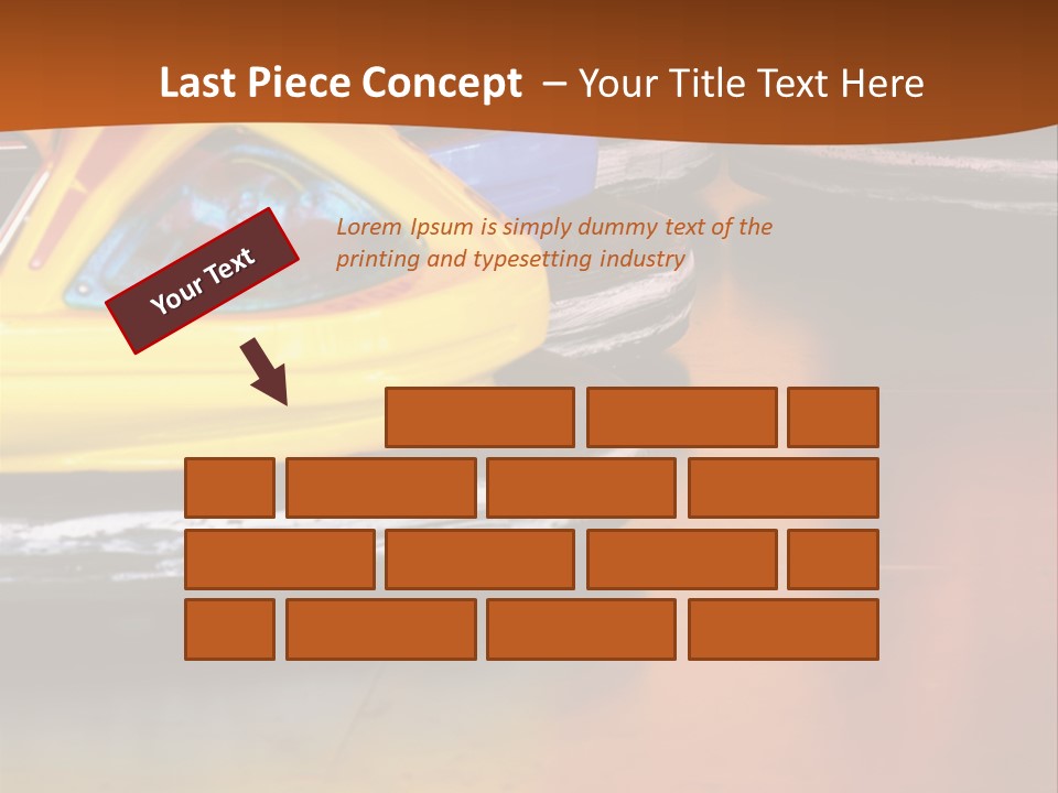 Outside Amusement Park Rides PowerPoint Template