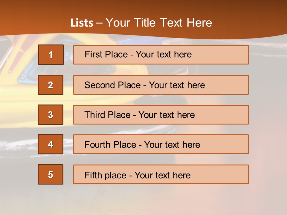 Outside Amusement Park Rides PowerPoint Template