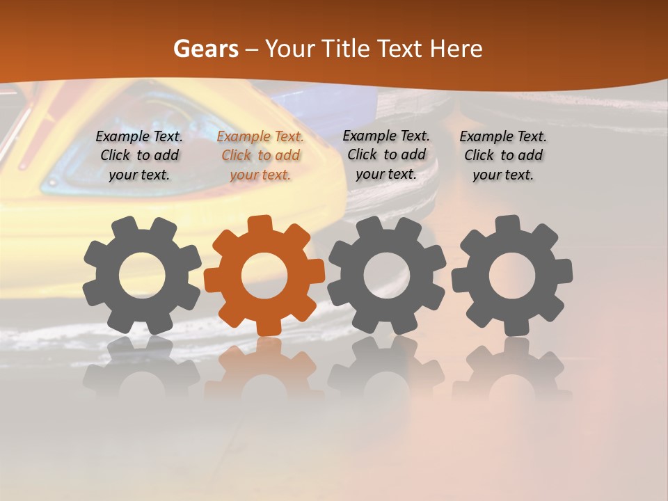 Outside Amusement Park Rides PowerPoint Template