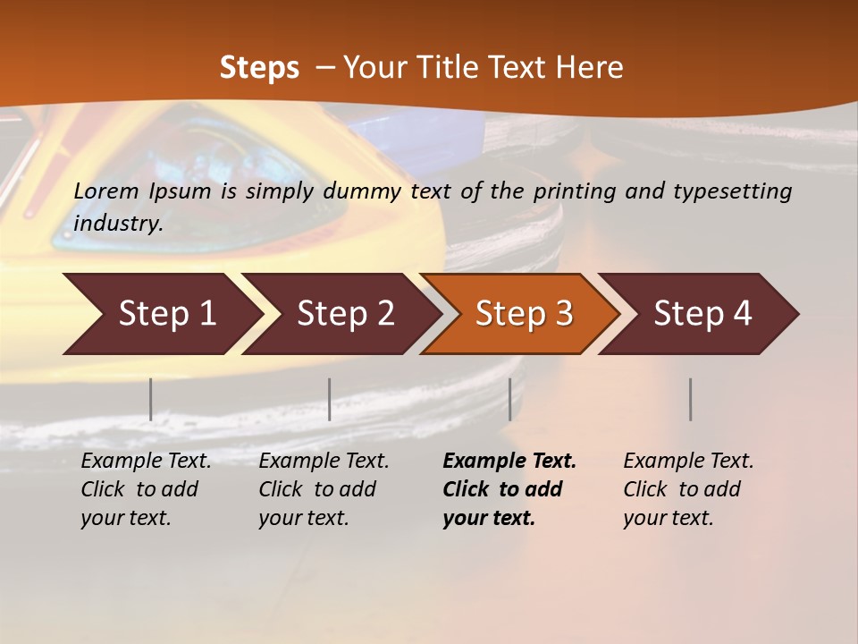 Outside Amusement Park Rides PowerPoint Template