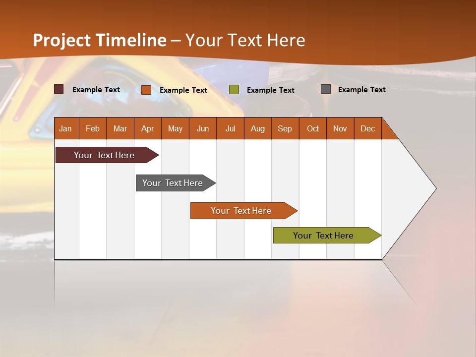 Outside Amusement Park Rides PowerPoint Template