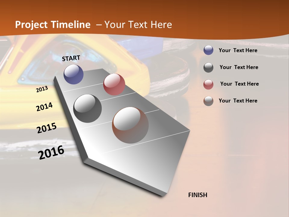 Outside Amusement Park Rides PowerPoint Template