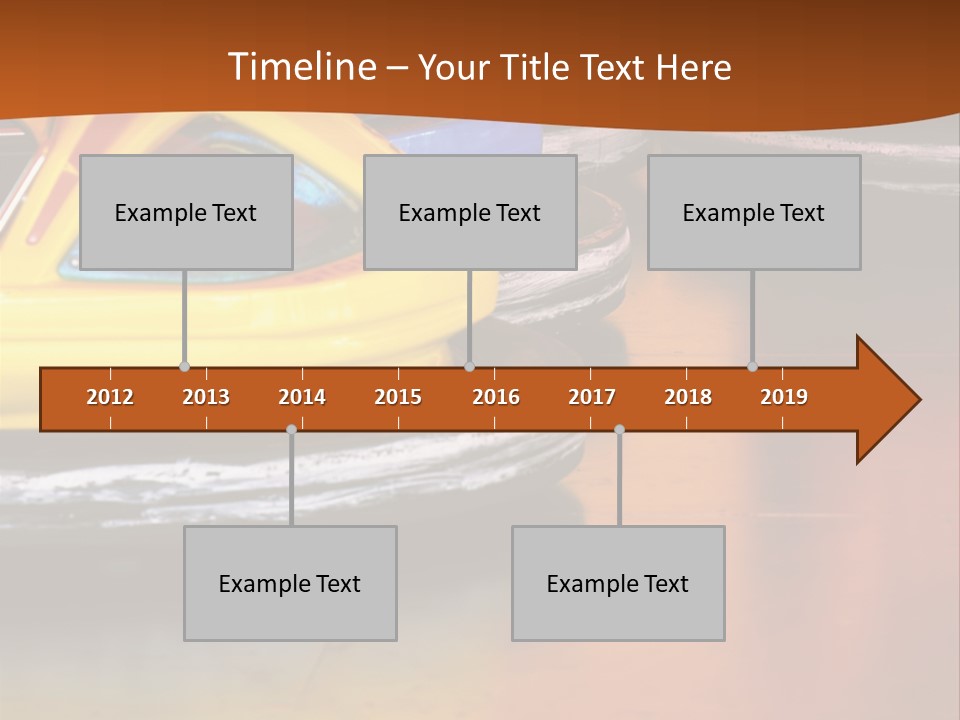 Outside Amusement Park Rides PowerPoint Template