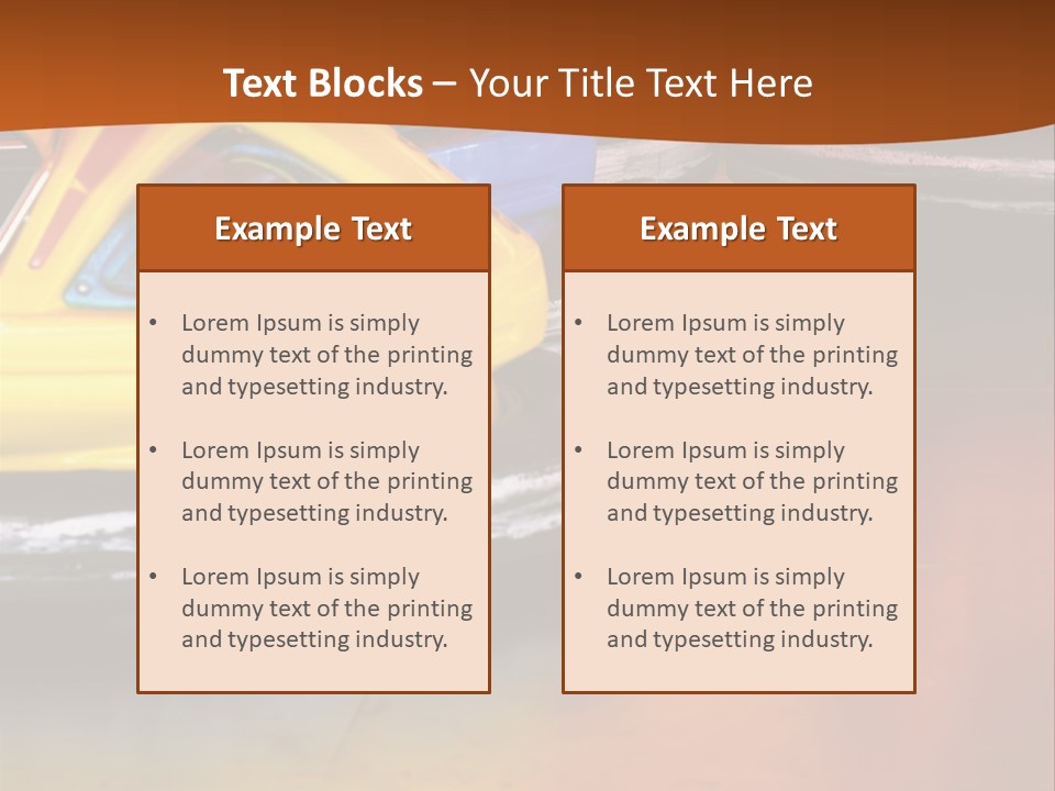 Outside Amusement Park Rides PowerPoint Template