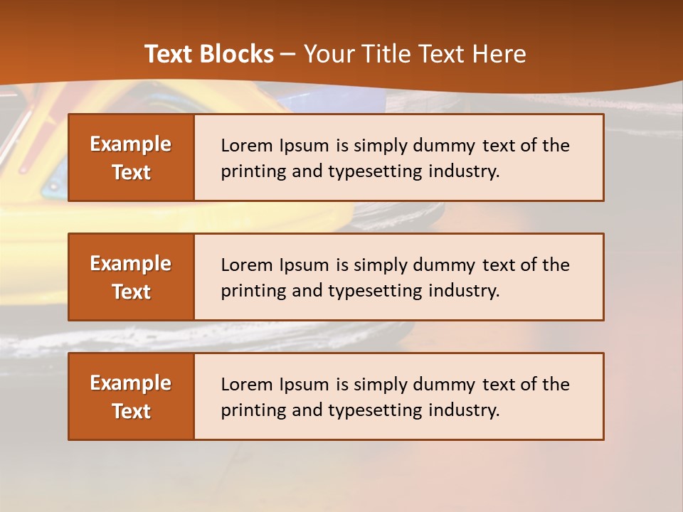 Outside Amusement Park Rides PowerPoint Template