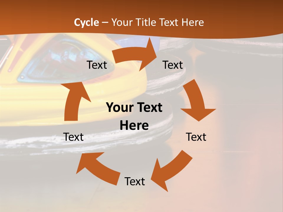 Outside Amusement Park Rides PowerPoint Template