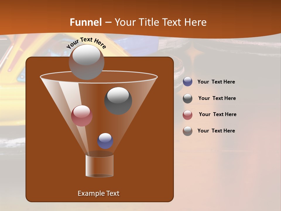 Outside Amusement Park Rides PowerPoint Template