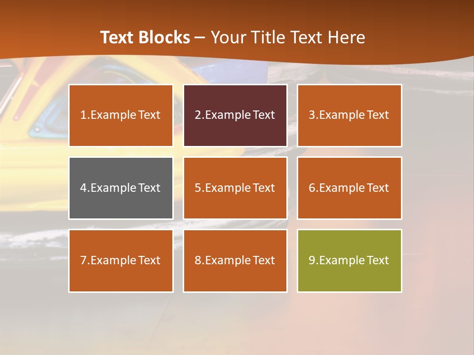 Outside Amusement Park Rides PowerPoint Template