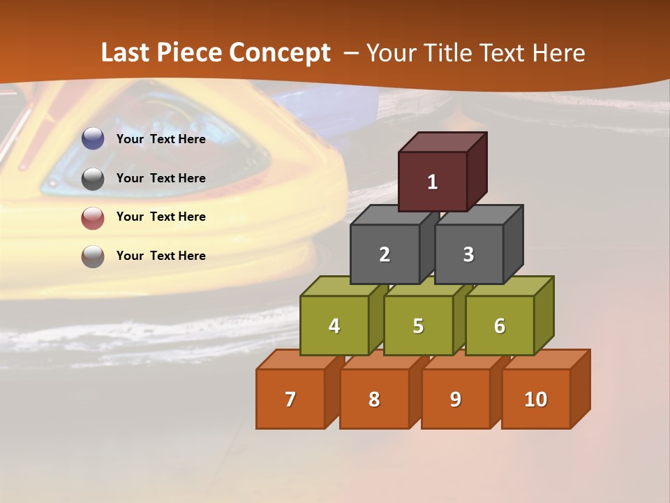 Outside Amusement Park Rides PowerPoint Template