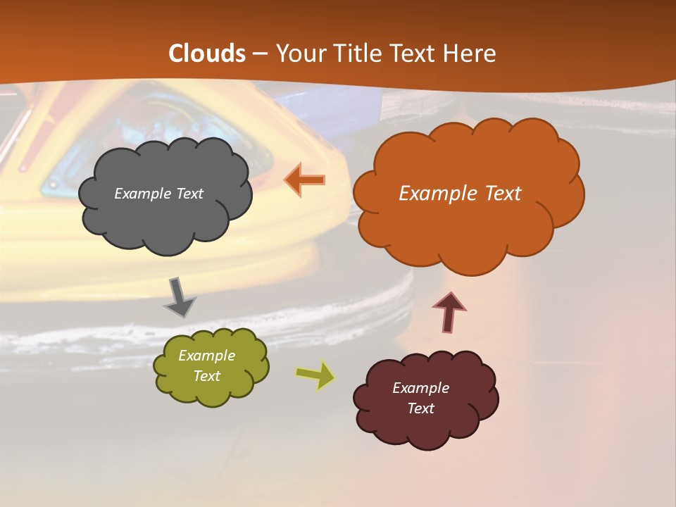 Outside Amusement Park Rides PowerPoint Template