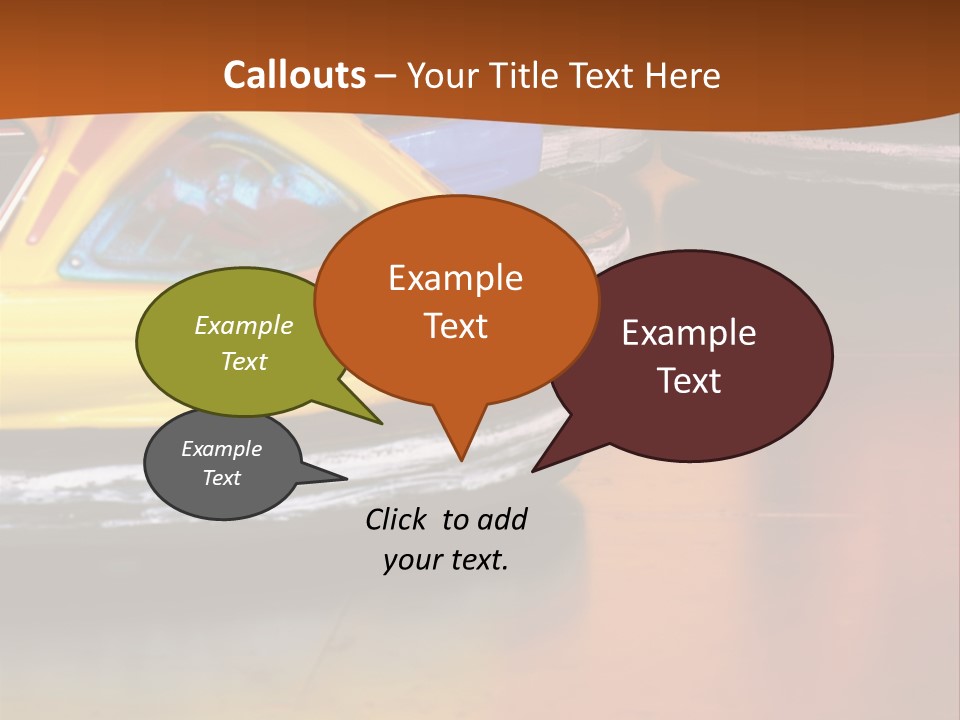 Outside Amusement Park Rides PowerPoint Template