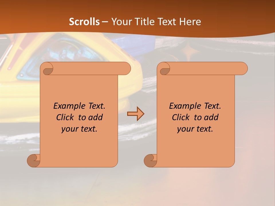 Outside Amusement Park Rides PowerPoint Template