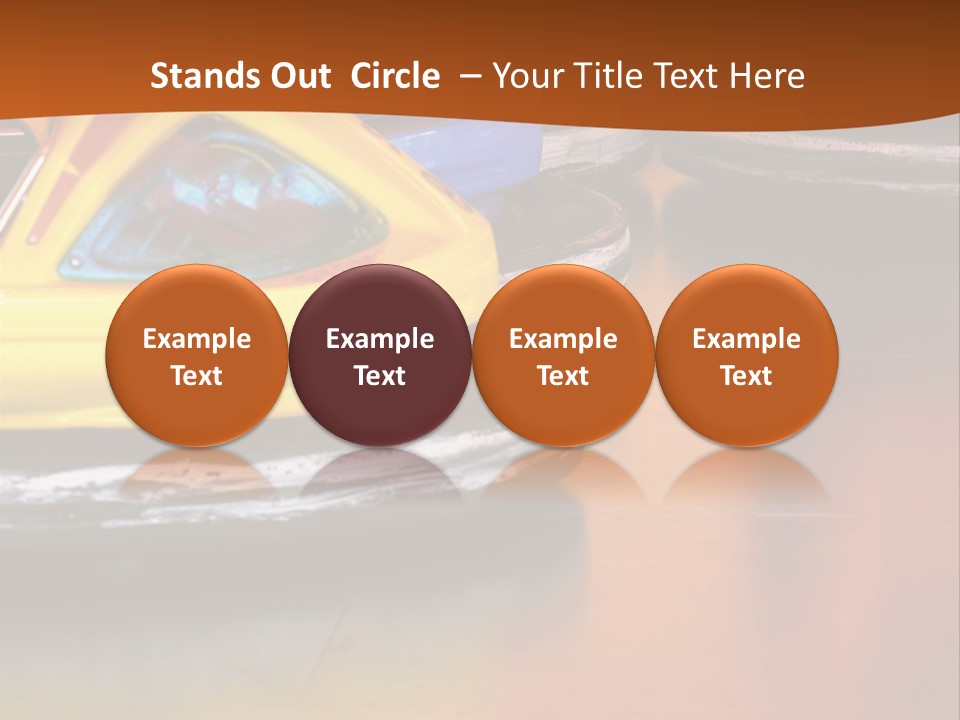 Outside Amusement Park Rides PowerPoint Template