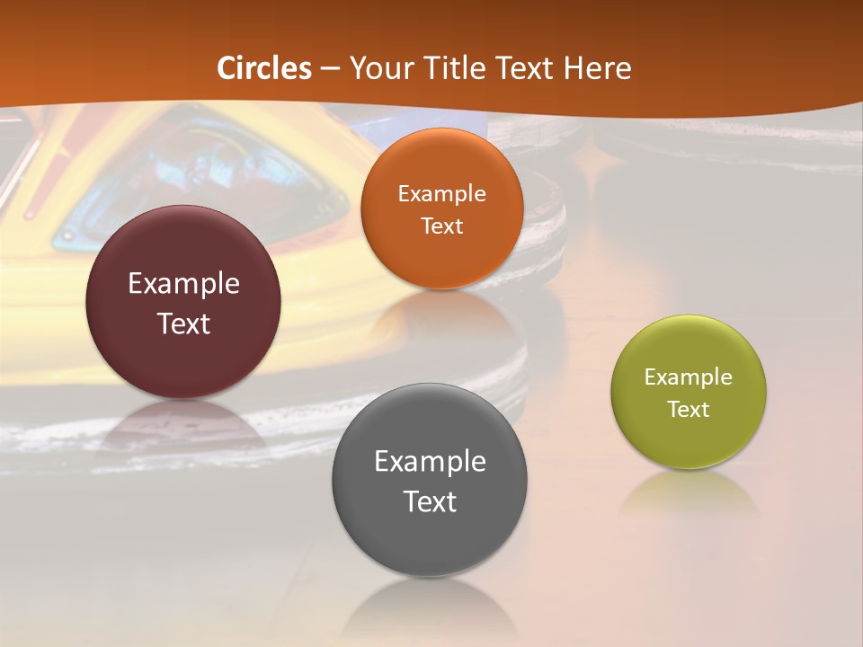 Outside Amusement Park Rides PowerPoint Template