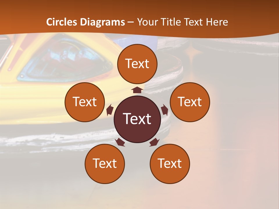 Outside Amusement Park Rides PowerPoint Template