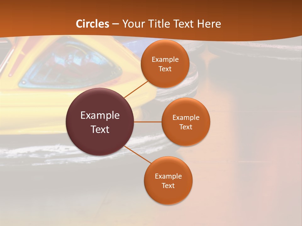 Outside Amusement Park Rides PowerPoint Template