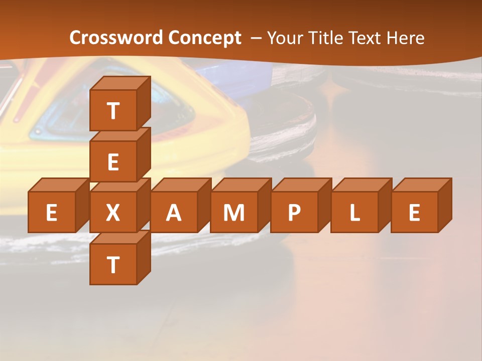 Outside Amusement Park Rides PowerPoint Template