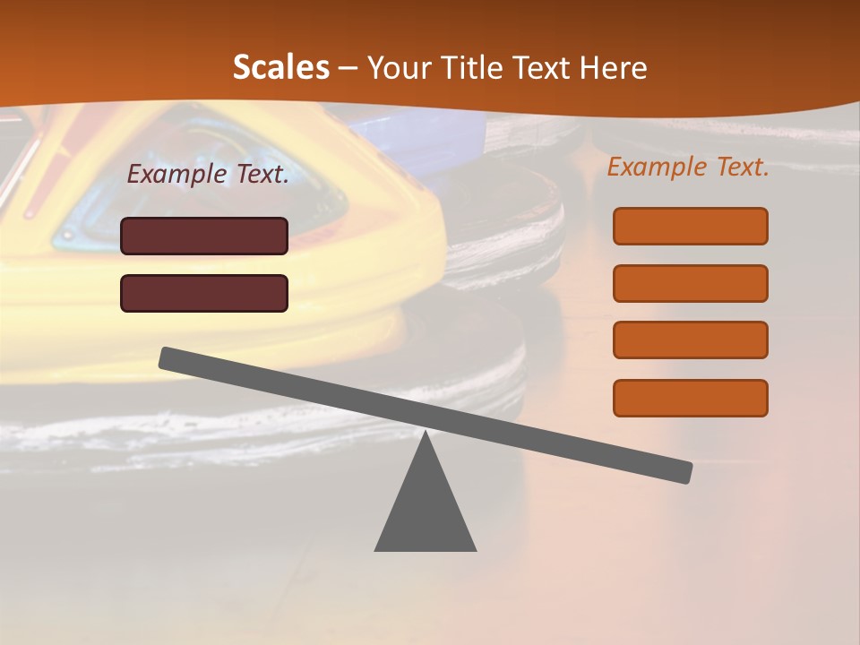 Outside Amusement Park Rides PowerPoint Template
