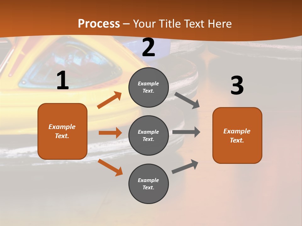 Outside Amusement Park Rides PowerPoint Template
