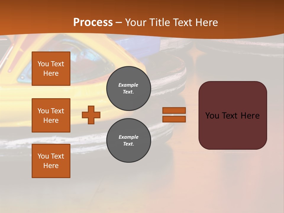 Outside Amusement Park Rides PowerPoint Template