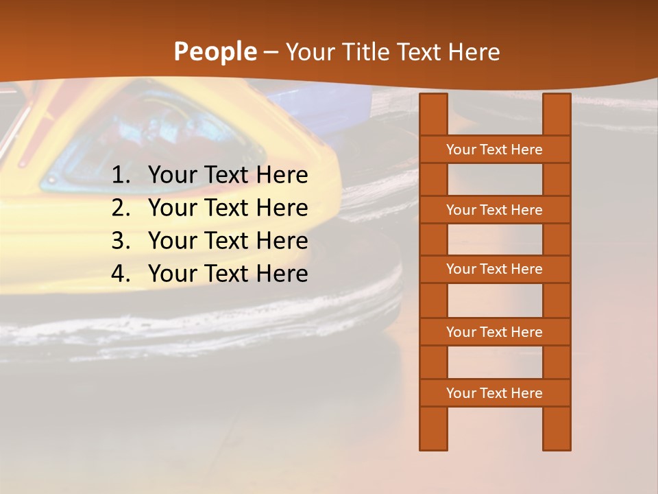 Outside Amusement Park Rides PowerPoint Template