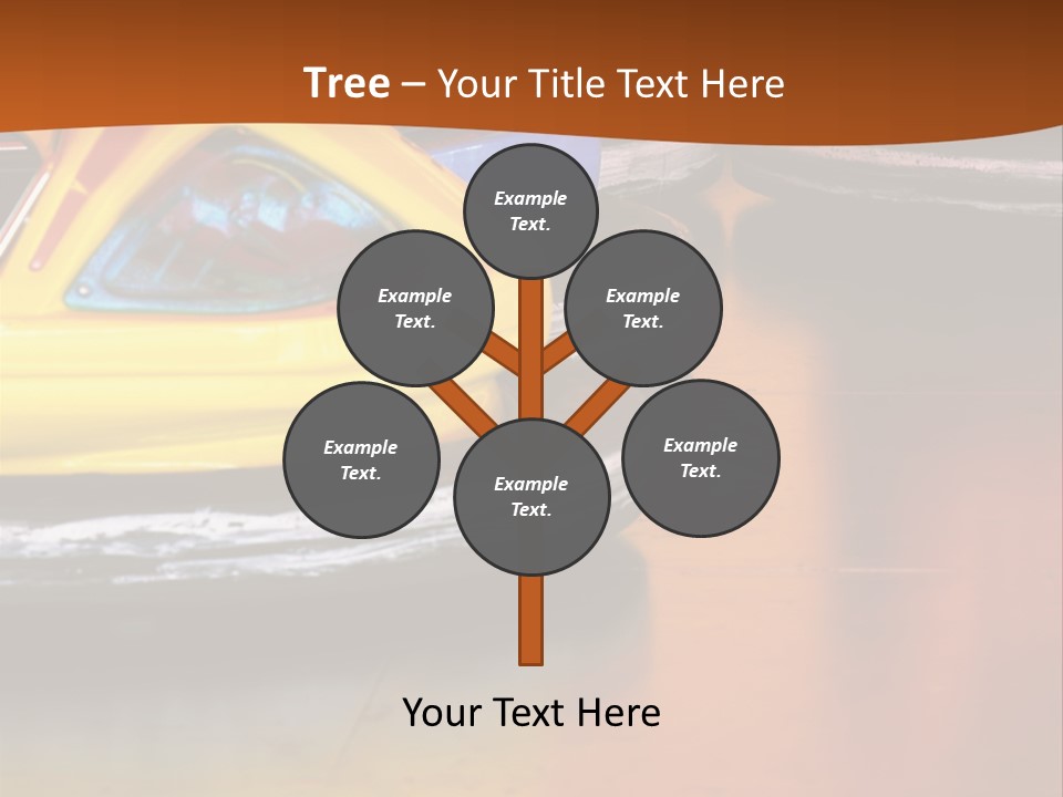 Outside Amusement Park Rides PowerPoint Template