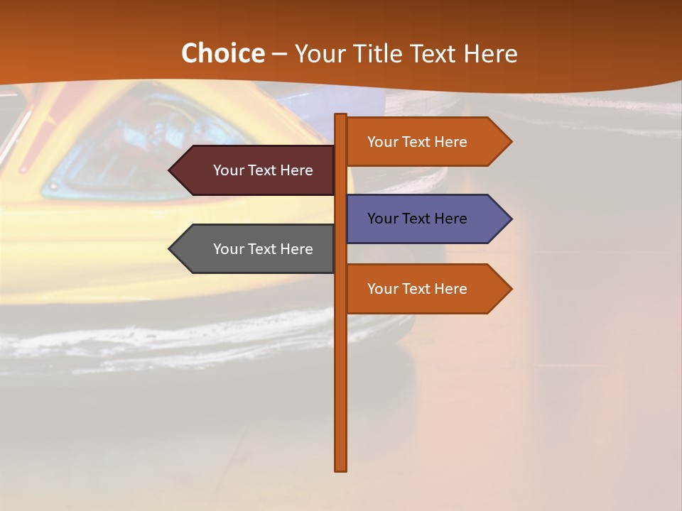 Outside Amusement Park Rides PowerPoint Template