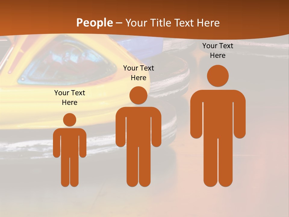 Outside Amusement Park Rides PowerPoint Template