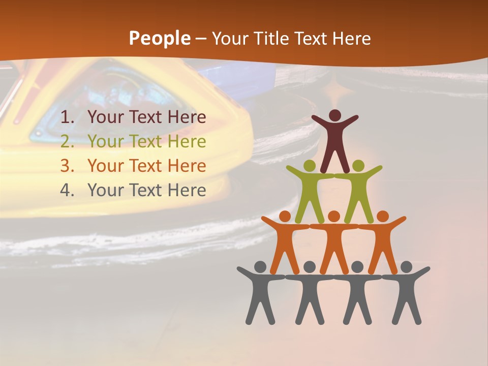 Outside Amusement Park Rides PowerPoint Template