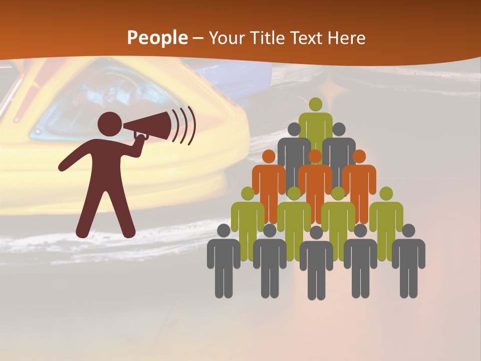 Outside Amusement Park Rides PowerPoint Template