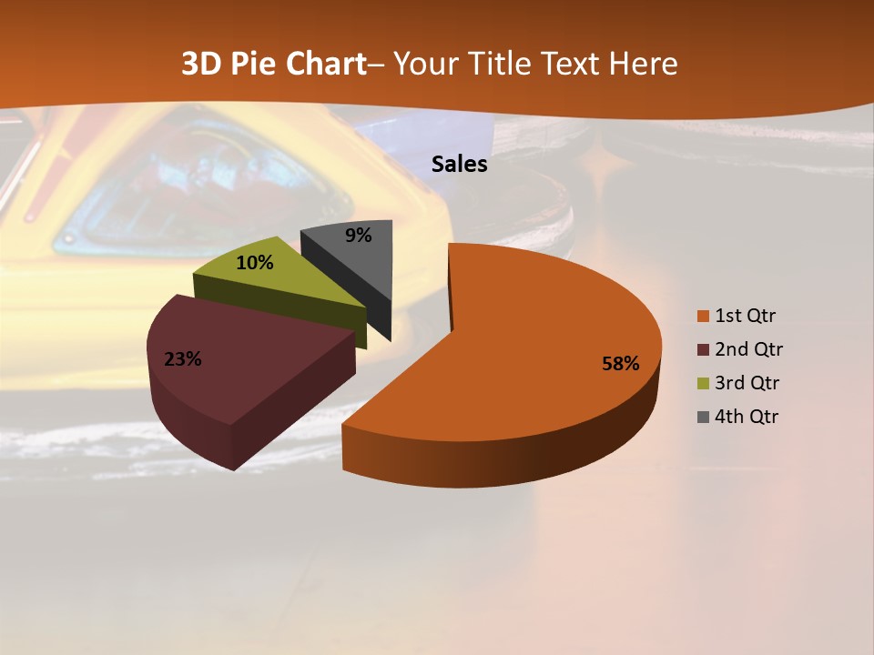 Outside Amusement Park Rides PowerPoint Template