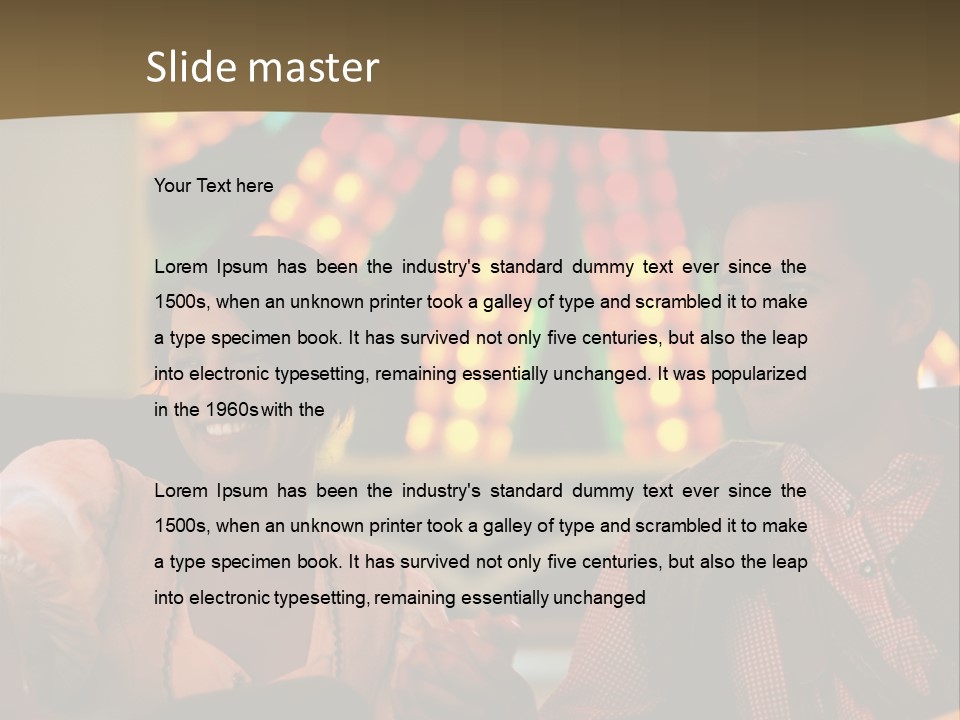 Amusement Park Ride Rides Men PowerPoint Template