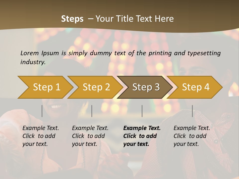 Amusement Park Ride Rides Men PowerPoint Template
