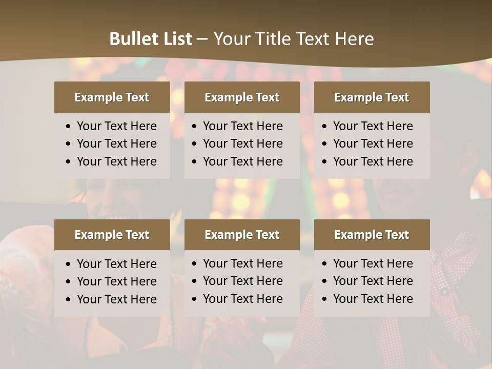 Amusement Park Ride Rides Men PowerPoint Template