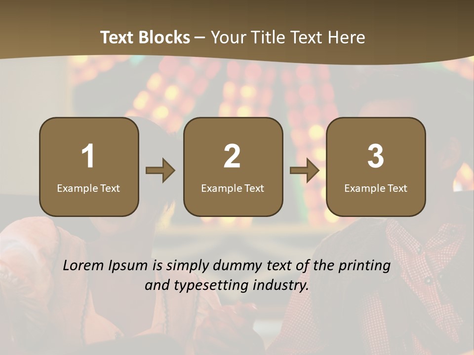 Amusement Park Ride Rides Men PowerPoint Template