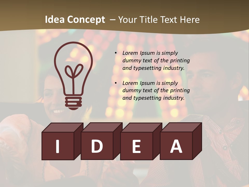 Amusement Park Ride Rides Men PowerPoint Template