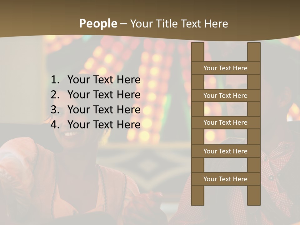 Amusement Park Ride Rides Men PowerPoint Template