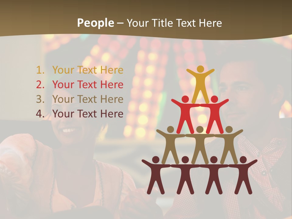 Amusement Park Ride Rides Men PowerPoint Template