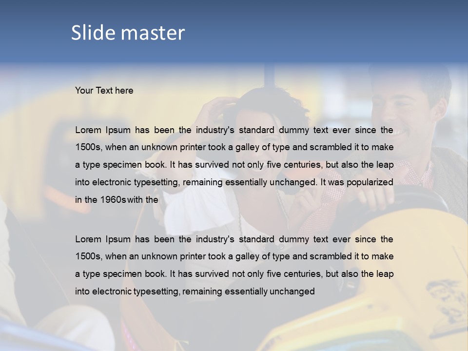 Happy Two Enjoying PowerPoint Template