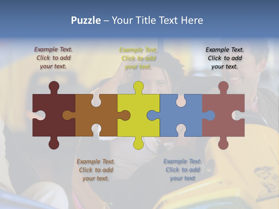 Happy Two Enjoying PowerPoint Template